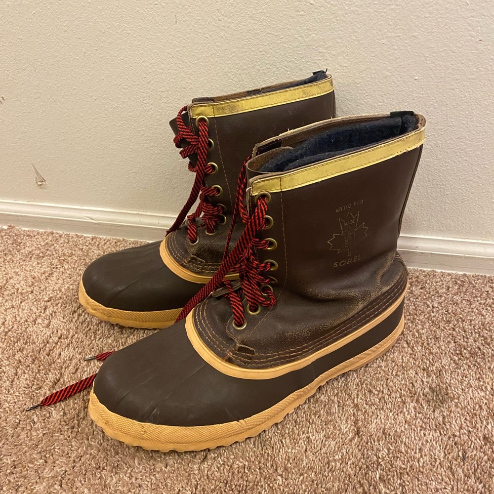 Sorel Men's Brown and Tan Snow Boots